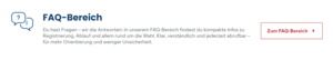Ein Bildschirmfoto des FAQ-Teasers auf der Startseite